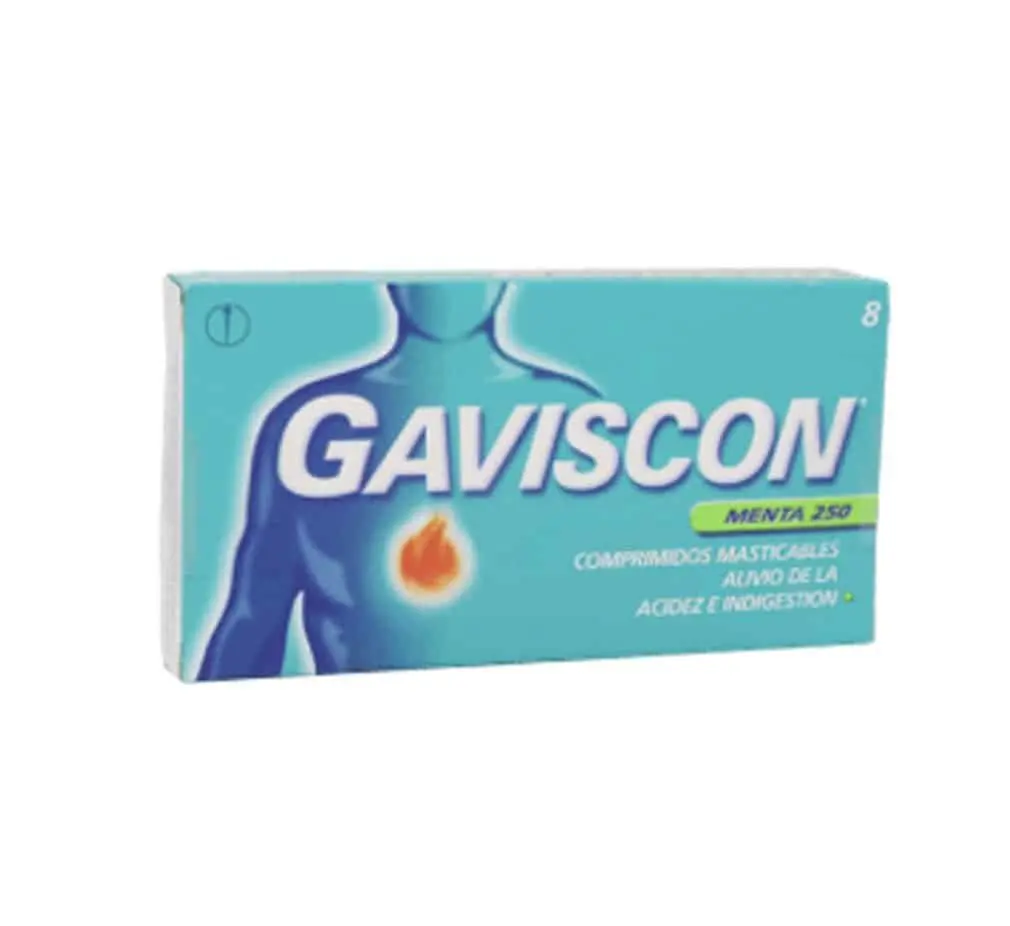 GAVISCON MENTA 250 COMPRIMIDOS MASTICABLES