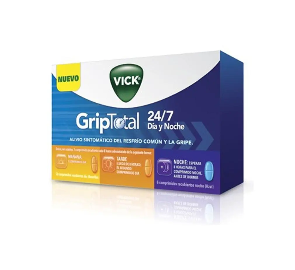 GRIPTOTAL 24/7 DIA COMPRIMIDOS RECUBIERTOS