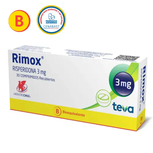 RIMOX COMPRIMIDOS RECUBIERTOS 3 mg (RISPERIDONA)