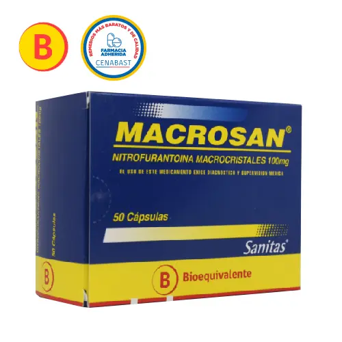 Macrosan nitrofurantoina 100 mg x 50 cápsulas Cenabast