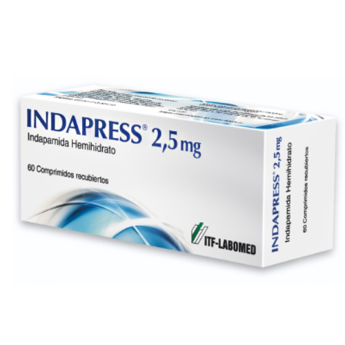 INDAPRESS COMPRIMIDOS RECUBIERTOS 2,5 mg
