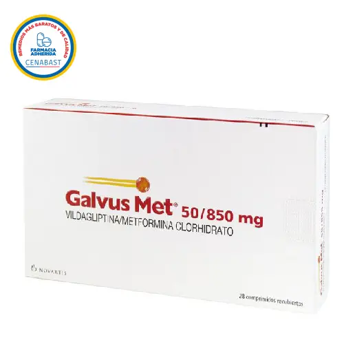 GALVUS MET 50/850 COMPRIMIDOS RECUBIERTOS