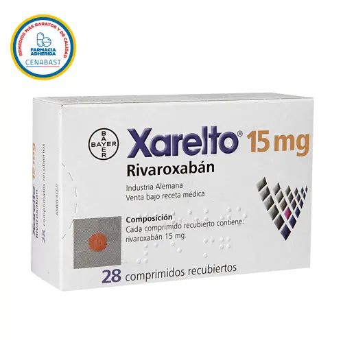 XARELTO COMPRIMIDOS RECUBIERTOS 15 mg