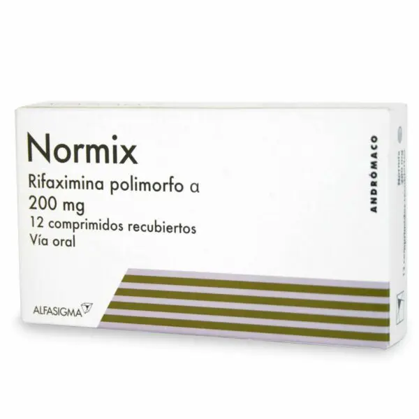 NORMIX COMPRIMIDOS RECUBIERTOS 200 mg (RIFAXIMINA)