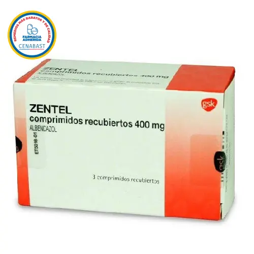 ZENTEL COMPRIMIDOS RECUBIERTOS 400 mg (ALBENDAZOL)