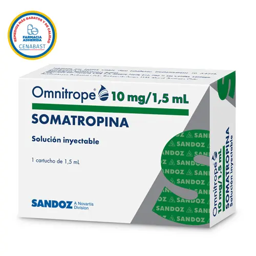 OMNITROPE SOLUCIÓN INYECTABLE 15 mg/1,5 mL