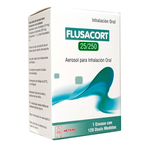 FLUSACORT 25/250 AEROSOL PARA INHALACIÓN ORAL.