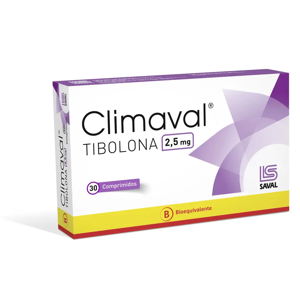 Climaval Tibolona 2.5 x 30 Comprimidos
