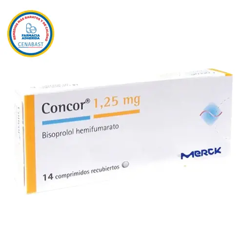 CONCOR COMPRIMIDOS RECUBIERTOS 7,5 mg