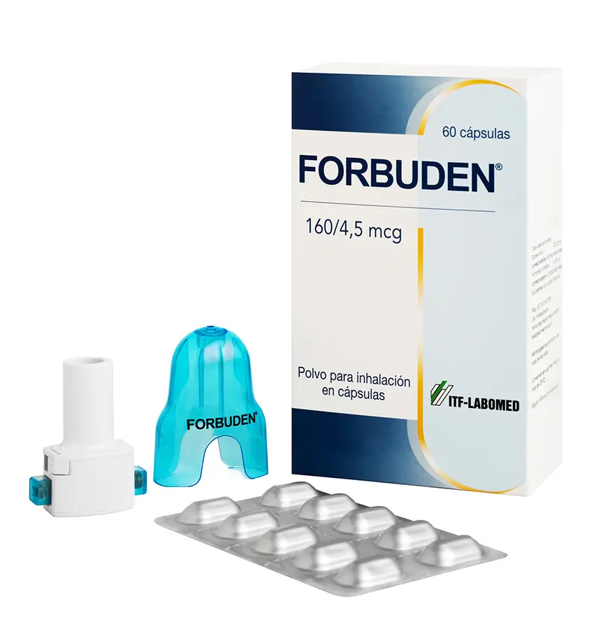 FORBUDEN 160/4,5 POLVO PARA INHALACIÓN EN CÁPSULAS