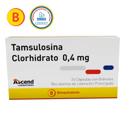 TAMSULOSINA CLORHIDRATO CÁPSULAS DE LIBERACIÓN PROLONGADA 0,4 mg