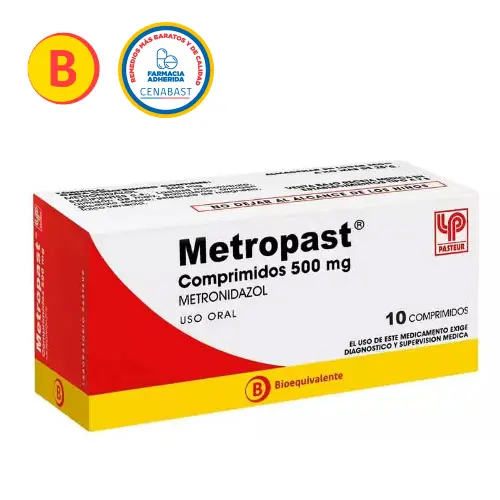 METROPAST COMPRIMIDOS RECUBIERTOS 500 mg (METRONIDAZOL)