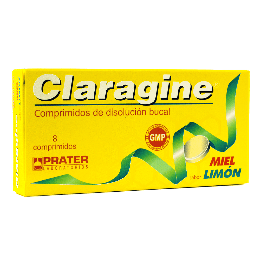 CLARAGINE SABOR MIEL- LIMÓN COMPRIMIDOS DE DISOLUCIÓN BUCAL