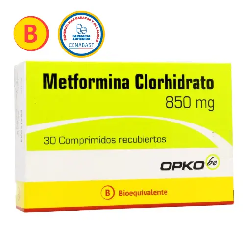 METFORMINA CLORHIDRATO COMPRIMIDOS RECUBIERTOS 850 mg