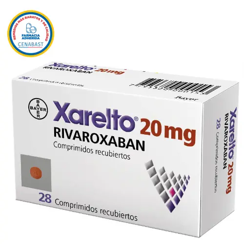 XARELTO COMPRIMIDOS RECUBIERTOS 20 mg