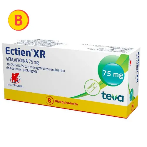 Ectien XR Venlafaxina 75 mg x 30 Capsulas