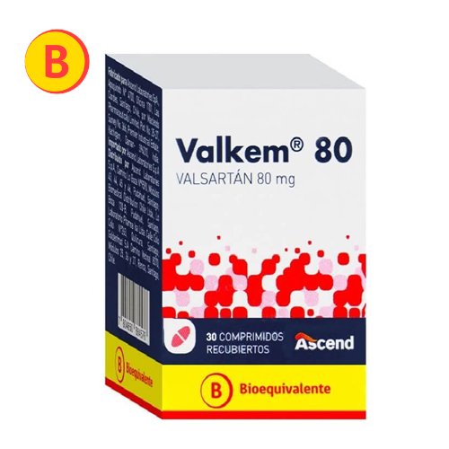 VALKEM COMPRIMIDOS RECUBIERTOS 160 mg (VALSARTÁN)