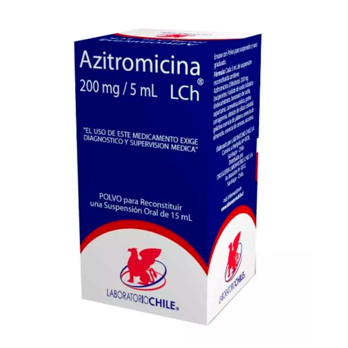 Azitromicina 200mg/5ml polvo para suspensión oral 15 Ml