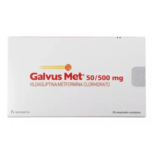 GALVUS MET 50/500 COMPRIMIDOS RECUBIERTOS
