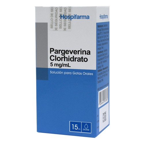 PARGEVERINA CLORHIDRATO 5 mg/mL SOLUCIÓN PARA GOTAS ORALES