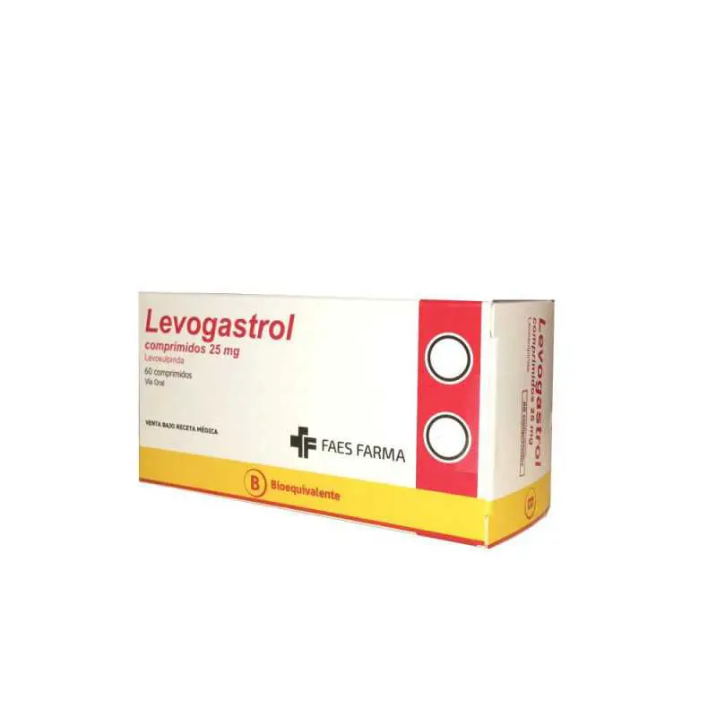 Levogastrol Levosulpirida 25 mg x 60 Comprimidos (Cenabast)