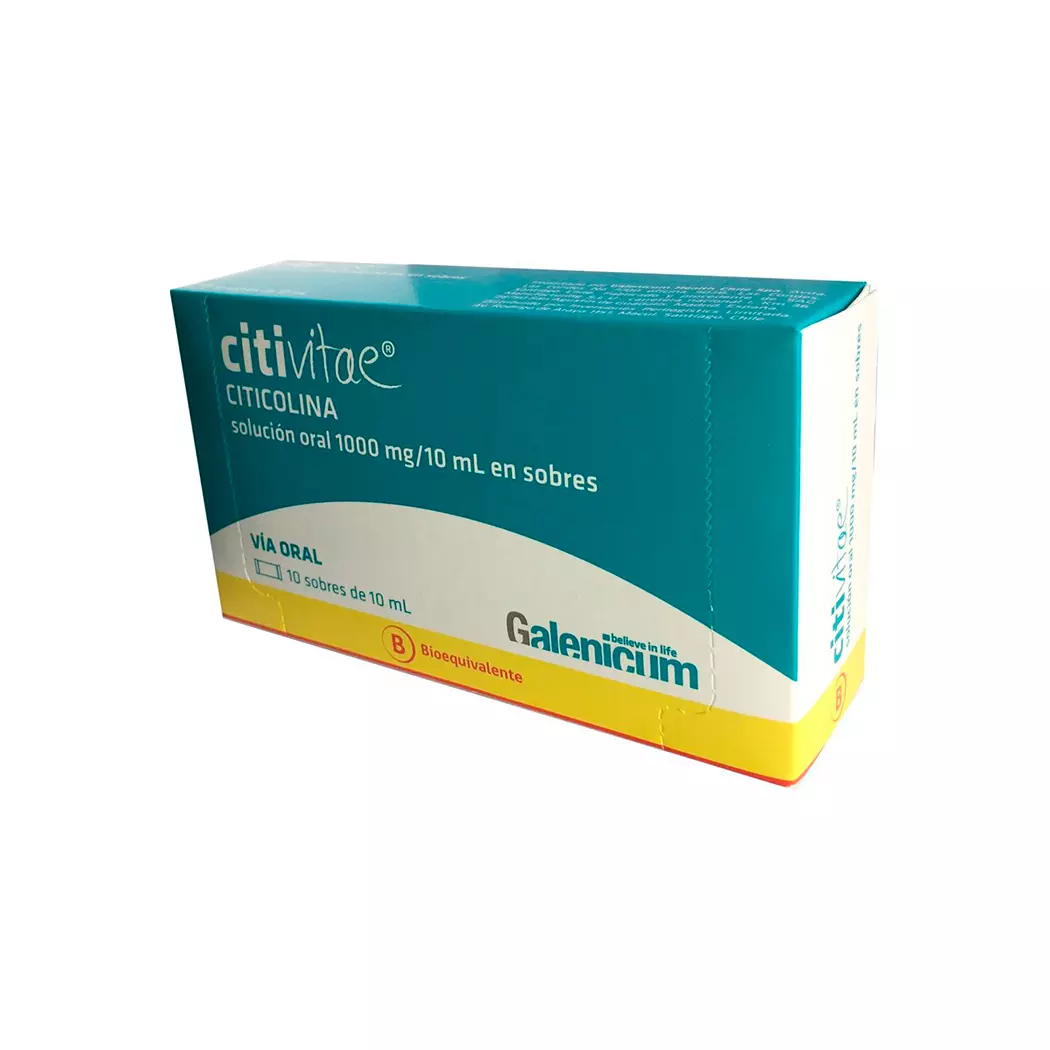 CITIVITAE SOLUCIÓN ORAL 1000 mg/10 mL, EN SOBRES (CITICOLINA)