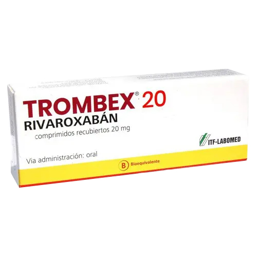 TROMBEX COMPRIMIDOS RECUBIERTOS 20 mg (RIVAROXABÁN)