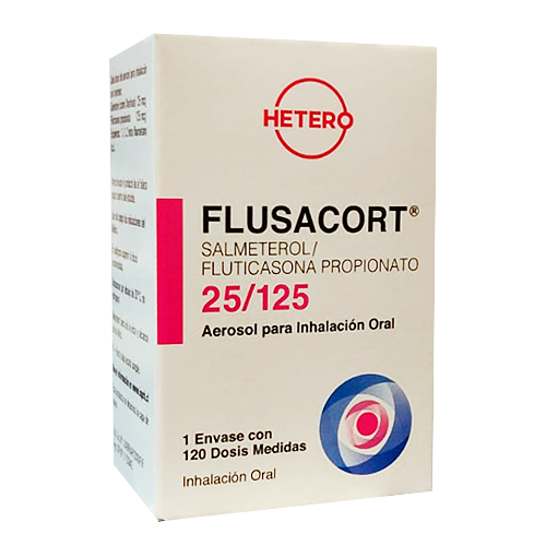 Flusacort 25/125 aerosol para inhalacion oral x 120 dosis