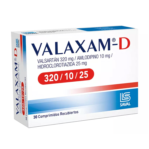 VALAXAM D 320/10/25 COMPRIMIDOS RECUBIERTOS
