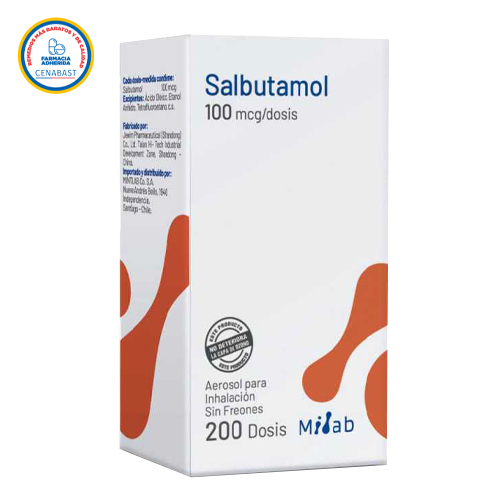SALBUTAMOL AEROSOL PARA INHALACIÓN 100 mcg/dosis