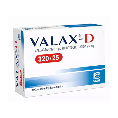 VALAX-D 320/25 COMPRIMIDOS RECUBIERTOS