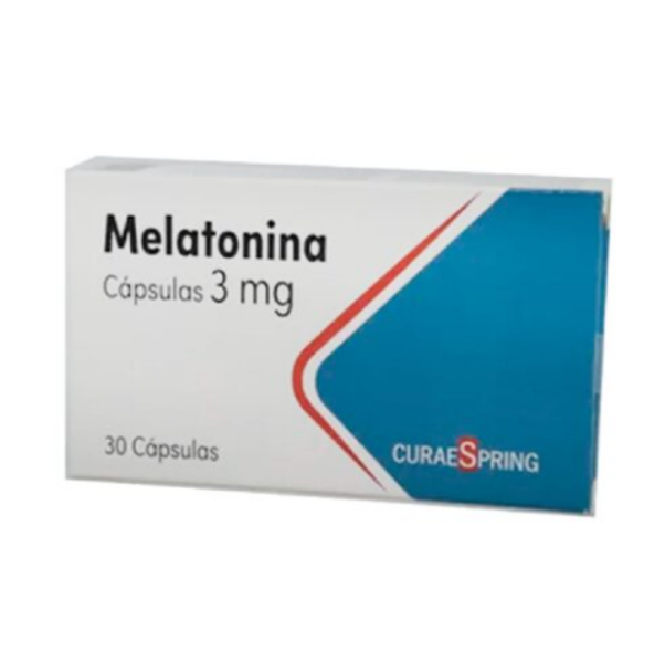 Melatonina 3mg por 30 cápsulas CuraeSpring DESCUENTO