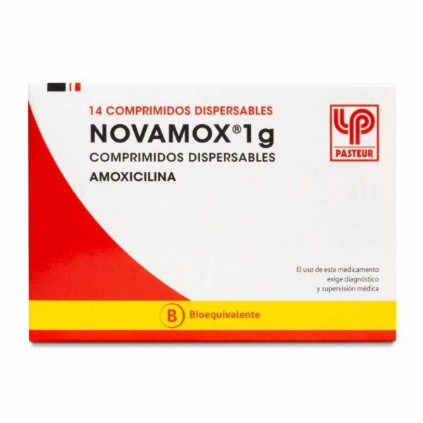 NOVAMOX COMPRIMIDOS DISPERSABLES 1 g (AMOXICILINA TRIHIDRATO COMPACTADA)