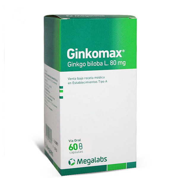 GINKOMAX CÁPSULAS 80 mg