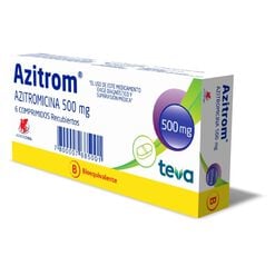 Azitromicina 500 mg Caja 6 Comprimidos