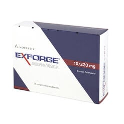 EXFORGE 10/320 COMPRIMIDOS RECUBIERTOS (AMLODIPINO/VALSARTÁN)