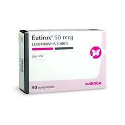 Eutirox 50 mcg 50 Comprimidos