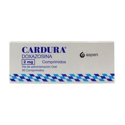 CARDURA COMPRIMIDOS 2 mg (DOXAZOSINA)