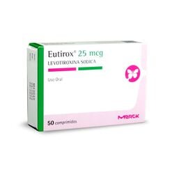 Eutirox 25 mcg 50 Comprimidos