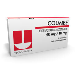 COLMIBE 40/10 COMPRIMIDOS RECUBIERTOS (EZETIMIBA/ATORVASTATINA)