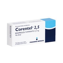 CORENTEL 2,5 COMPRIMIDOS RECUBIERTOS 2,5 mg (BISOPROLOL)