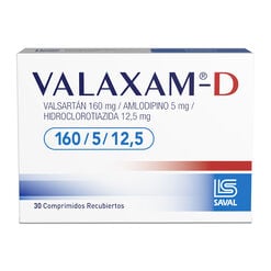 Valaxam-D 160 mg/5 mg/12.5 mg 30 Comprimidos Recubiertos
