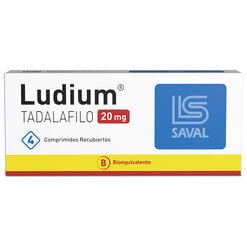 Ludium Tadalafilo 20 mg 4 Comprimidos