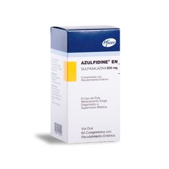 AZULFIDINE EN COMPRIMIDOS CON RECUBRIMIENTO ENTÉRICO 500 mg