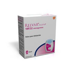 Relvar Ellipta 184 mcg/22 mcg/Dosis 30 Dosis Polvo para Inhalación