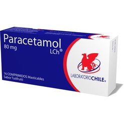 PARACETAMOL COMPRIMIDOS MASTICABLES 80 mg