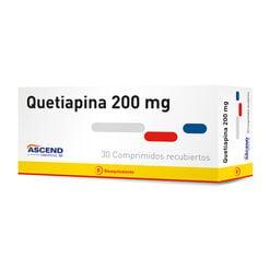 QUETIAPINA COMPRIMIDOS RECUBIERTOS 200 mg
