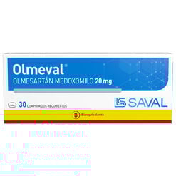 Olmeval 20 mg 30 comprimidos recubiertos