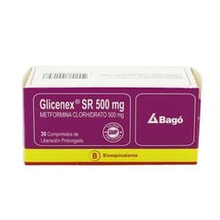 GLICENEX SR COMPRIMIDOS DE LIBERACIÓN PROLONGADA 500 mg