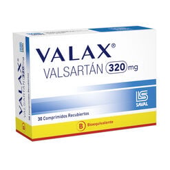 VALAX COMPRIMIDOS RECUBIERTOS 320 mg